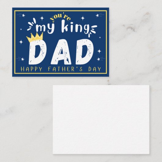 父の日のカードパパ ノートカード (正面/裏面)