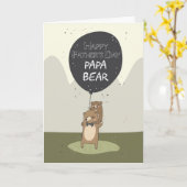父の日のカードパパ・ベア父の日 カード (黄色い花)