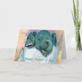 父の日のカードベビー象の孵化卵 カード