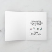 父の日のカードベビー – ピンク カード (内部)