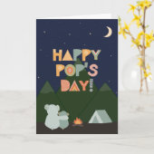 父の日のカードポップ・アートの カード (黄色い花)