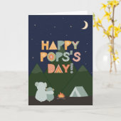 父の日のカードポップ カード (黄色い花)