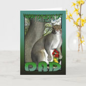 父の日のカードリス カード (黄色い花)