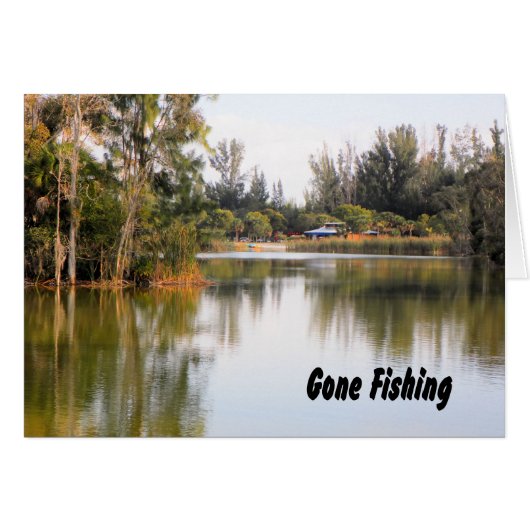 父の日のカード行った魚釣り (正面横)