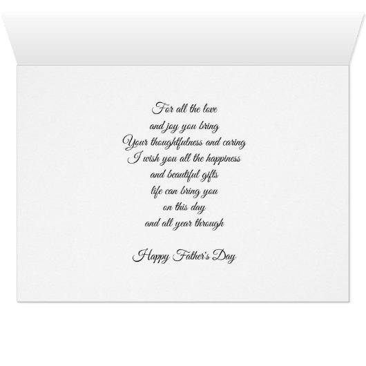 父の日のカード (内部横(下))