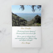 父の日のカード、おじいちゃん、絵のように美しいアッシジ カード (内部)