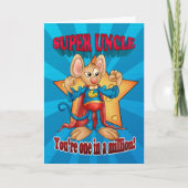 父の日のカード – すごいマウスおじさん – Mの1つ カード (正面)