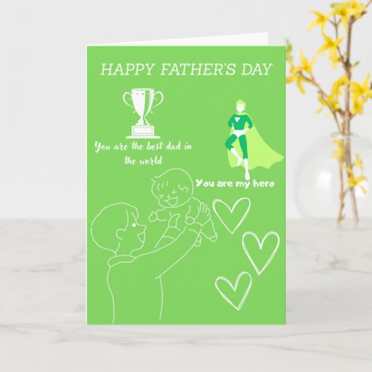 父の日のカード カード (黄色い花)