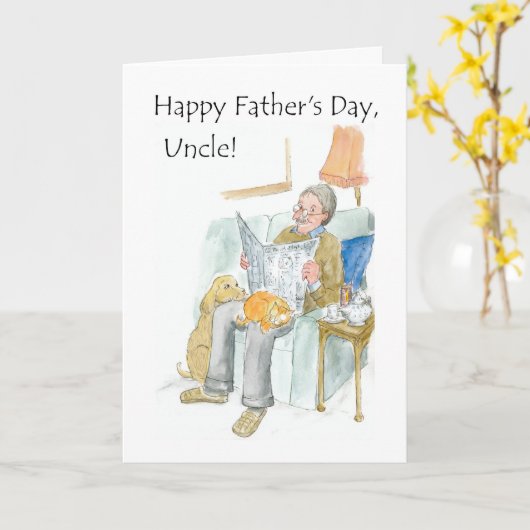 父の日のカード カード (黄色い花)