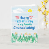 父の日のカード カード (黄色い花)