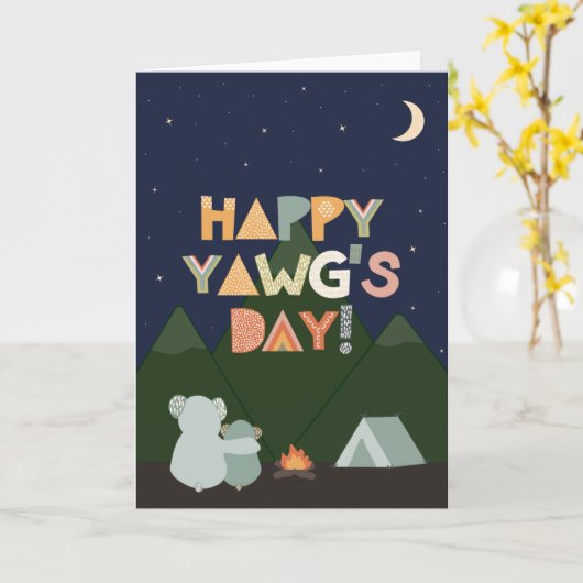 父の日のカード カード (黄色い花)