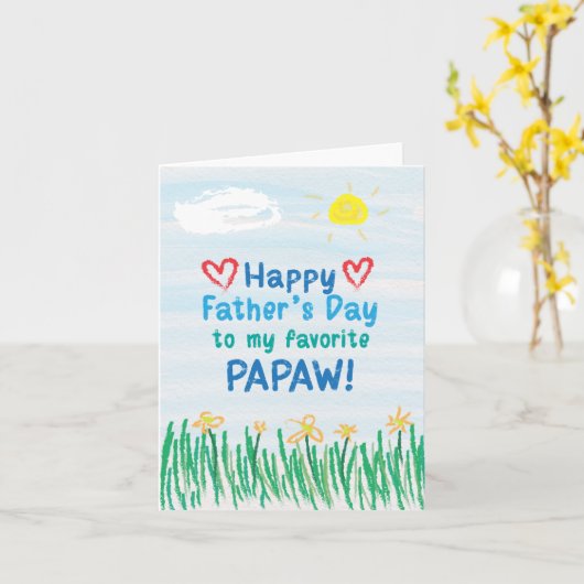 父の日のカード カード (黄色い花)