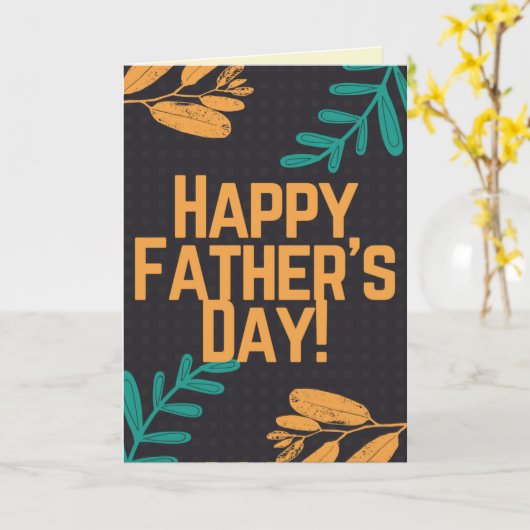 父の日のカード カード (黄色い花)