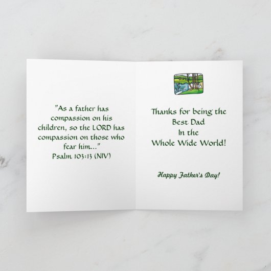 父の日のカード カード (内部)