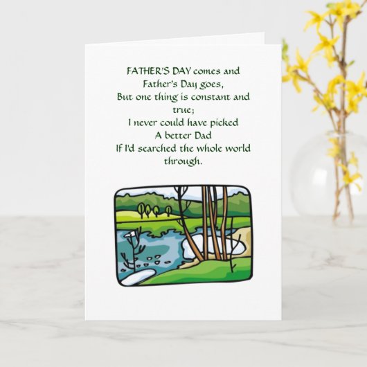 父の日のカード カード (黄色い花)