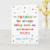 父の日のカード カード (黄色い花)