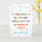 父の日のカード カード (黄色い花)