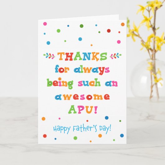 父の日のカード カード (黄色い花)