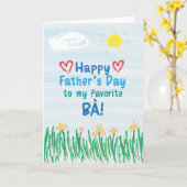 父の日のカード カード (黄色い花)