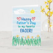 父の日のカード カード (黄色い花)