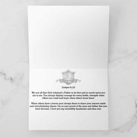 父の日のカード カード (内部)