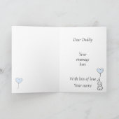 父の日のカード カード (内部)