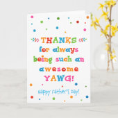 父の日のカード カード (黄色い花)