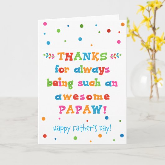 父の日のカード カード (黄色い花)