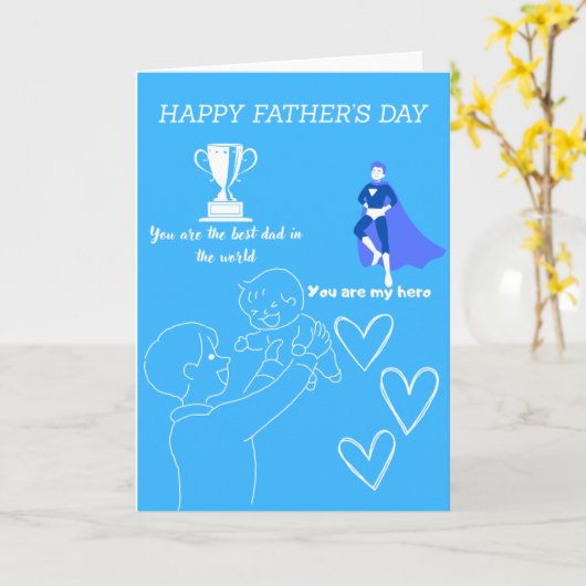 父の日のカード カード (黄色い花)