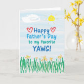 父の日のカード カード (黄色い花)