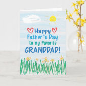 父の日のカード カード (黄色い花)