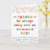 父の日のカード カード (黄色い花)