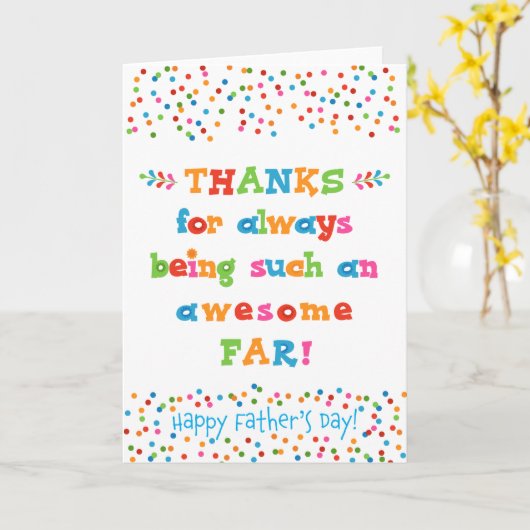 父の日のカード カード (黄色い花)