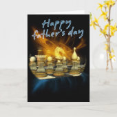 父の日のカード – チェス カード (黄色い花)