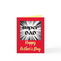 父の日のカード・パパがヒーロー