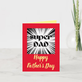 父の日のカード・パパへ、スーパーヒーロー テーマ カード