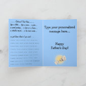 父の日のカード ポーラーベアのグリーティングカード カード (内部)