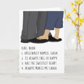 父の日のカード/個人用パパ、名詞 カード (黄色い花)