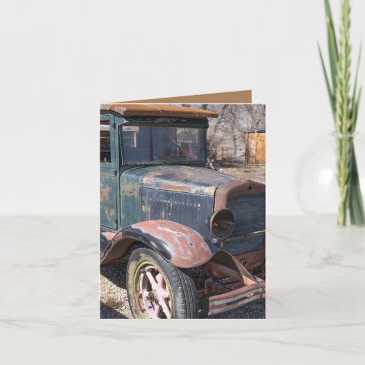 父の日のカード、古いトラック珍しい発見 カード (正面)