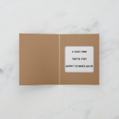 父の日のカード、古いトラック 希少な発見 カード (内部)