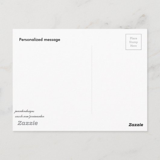 父の日のカード – 彼を敬う！ ポストカード (裏面)