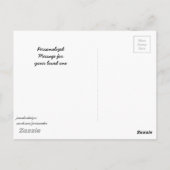 父の日のカード – 彼を敬う！ ポストカード (裏面)