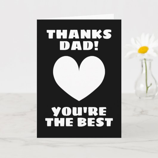 父の日のカード - 感謝しています、パパが一番です カード (小さな植物)