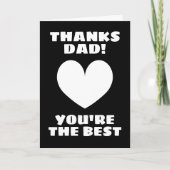 父の日のカード - 感謝しています、パパ、あなたが一番 カード (正面)