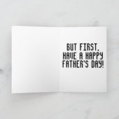 父の日のカード、新しい世界秩序に抵抗 カード (内部)