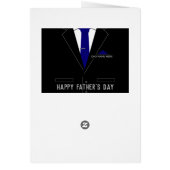 父の日のカード – 最高のパパは今までパーソナライズされた- (裏面)