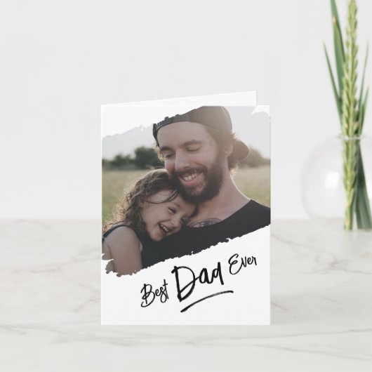 父の日のカード – 最高のパパは常に サンキューカード (正面)