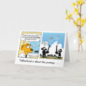 父の日のカード：父性愛 カード (黄色い花)