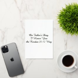 父の日のカード 箔グリーティングカード