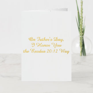 父の日のカード 箔グリーティングカード